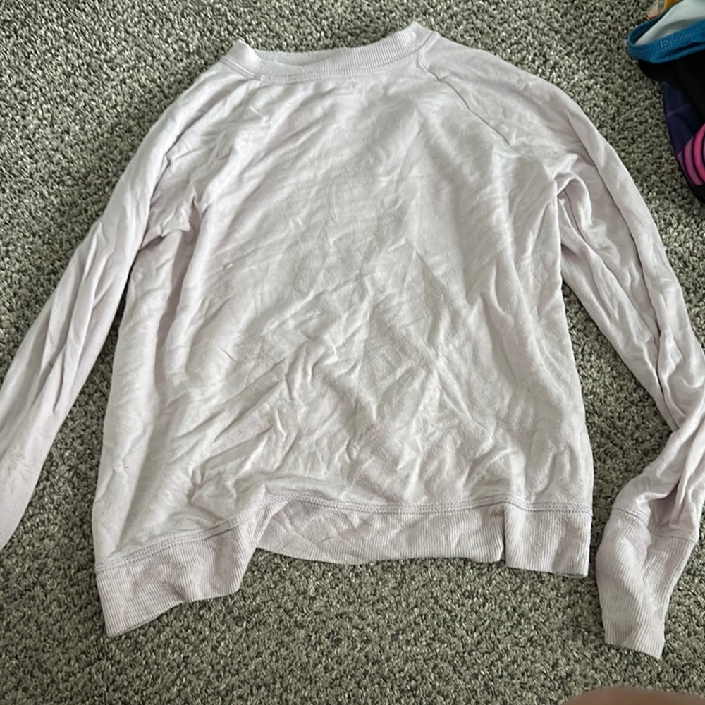 Athleta Soft Lavender Long Sleeve Top